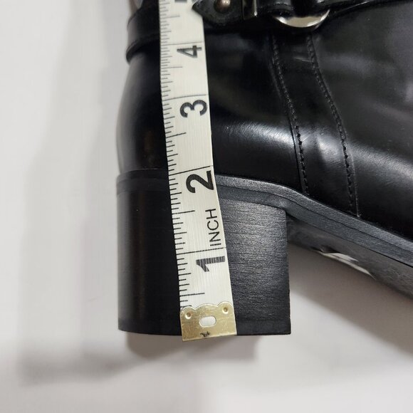 Classic Styling Aquatalia Weatherproof Black Knee High Leather Boots Size 7 - Picture 8 of 10